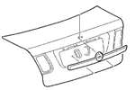 Saab 9.3 2003-2007 9.3 SEDAN REAR DECKLID AERO 12802376