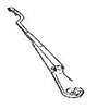 Saab 9.3 99-02WINDSHIELD WIPER ARM RIGHT 3D 5D CV 4381018