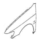 Saab 9.3 99-02 FENDER LEFT 4922332