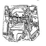 Saab 99 9.3 A X2020001--. X7020001-- ENGINE HARNESS 4946836