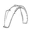 Saab 9.3 99-02 FENDER LINER RIGHT 4959409