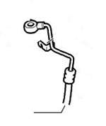 Saab 99-01 9.5 FRONT HIGH PRESSURE STEERING LINE V6 5058730