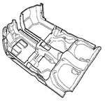 Saab 9.3 99-02 REAR PARCEL SHELF 5292545