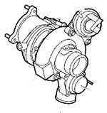 Saab 9.3 2003-2010 207L TURBO CHARGER 55564940