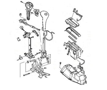 Saab 99-02 9.5 AUTO SHIFTER ASSY