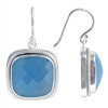 Sterling Silver Faceted Chalcedony Earrings