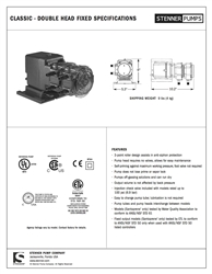 Dual Fixed Head Specifications