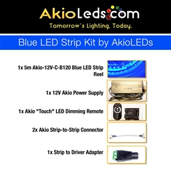 AkioLED Blue LED Strip Kit