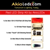 AkioLED Red LED Strip Kit