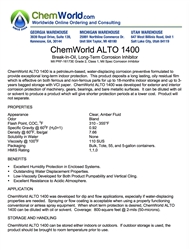 ChemWorld ALTO 1400 Tech