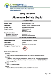 Aluminium Sulfate-Liquid SDS