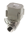3/4" Stainless Steel Motorized Ball Valve - Power off / Closed