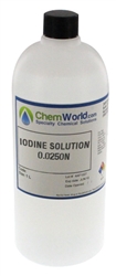 Iodine Solution 0.0250N