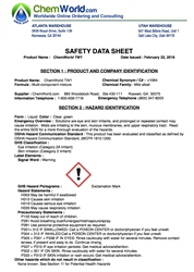 ChemWorld TW1 SDS