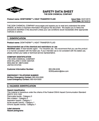 DOWTHERM J SDS
