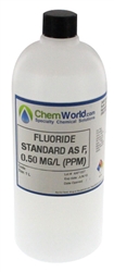 Fluoride Standard as F, 0.50 mg/L (ppm)