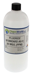 Fluoride Standard as F, 20 mg/L (ppm)
