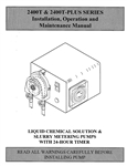 Instruction Manual MEC-O-MATIC 2400T Plus