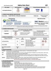 Sodium Nitrite Test Kit SDS