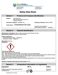 ChemWorld Oil Cool SDS