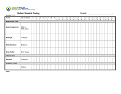 Boiler Testing Log Sheet