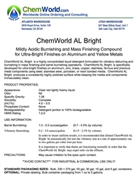 ChemWorld AL BRIGHT Technical Information