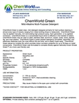 ChemWorld GREEN Technical Information