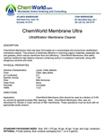 ChemWorld MEMBRANE ULTRA Technical Information