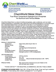 ChemWorld METAL XTREM Technical Information