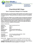 ChemWorld MO CLEAN Technical Information