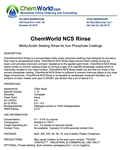 ChemWorld NCS RINSE Technical Information