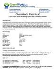 ChemWorld PAINT ALK Technical Information