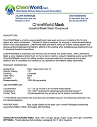 ChemWorld PAINT MASK Technical Information