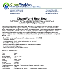 ChemWorld RUST NEU Technical Information