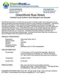 ChemWorld RUST XTREM Technical Information