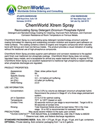 ChemWorld XTREM SPRAY Technical Information