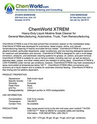 ChemWorld XTREM Technical Information