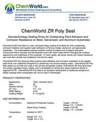 ChemWorld ZR POLY SEAL Technical Information