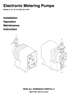 Electronic Metering Pumps Manual