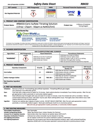 R8433 Ceric Sulfate Titrating Solution SDS