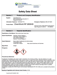 ChemWorld RP 2606 SDS