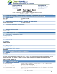 SDS Blue Food Grade Colorant