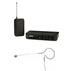 shure blx14 wireless system with tan earset microphone