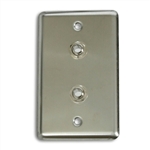 OSP Duplex Wall Plate With Two - 1/4 inch