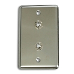 OSP Duplex Wall Plate With Two - TRS 1/4 inch
