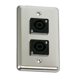 OSP Duplex Wall Plate with Two -Speakon