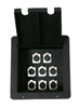 Elite Core Recessed Stage Pro Audio Floor Box with 8 -XLR Connector Plug