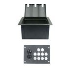 Elite Core Recessed Floor Box With 10 D Holes and Duplex AC Outlet