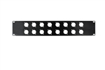 osp elite core 2 space solid blank rack panel with 16 d holes