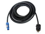 Neutrik PowerCon to Male AC Input Power Cable 25'